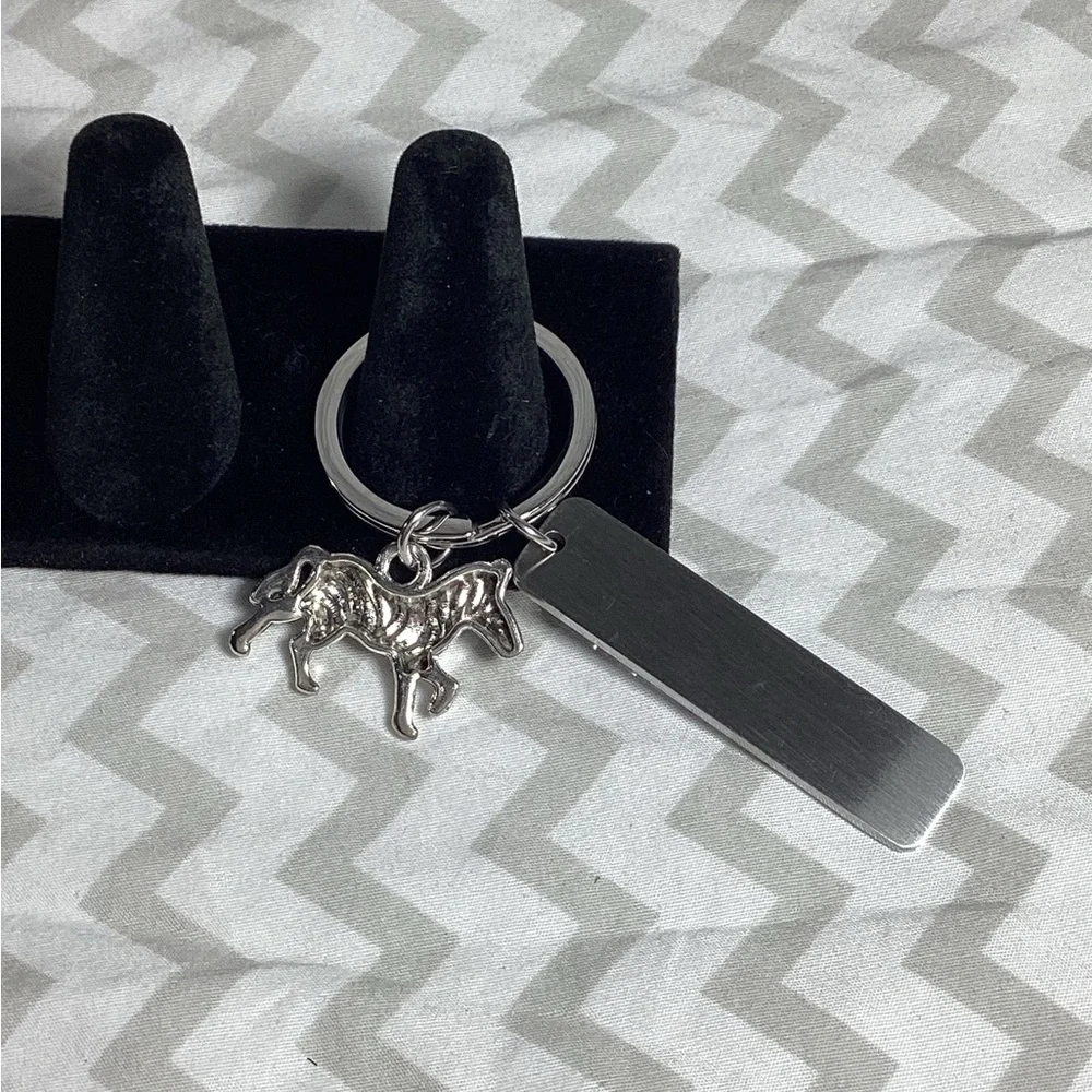 Fight like a zebra Keychain